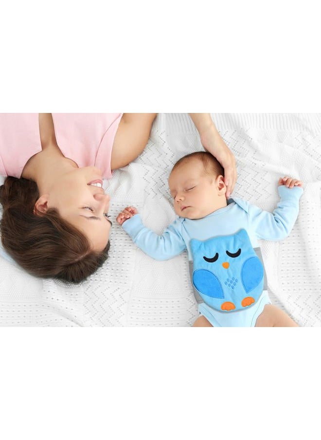 Bebon Baby Colic, Gas and Upset Stomach Relief, Baby Heated Tummy Wrap for Newborns - Belly Hugger - Infant Swaddling Belly Belt, Heating Pad with Soothing Warmth for Fussy Infants (Blue)  - Image 4