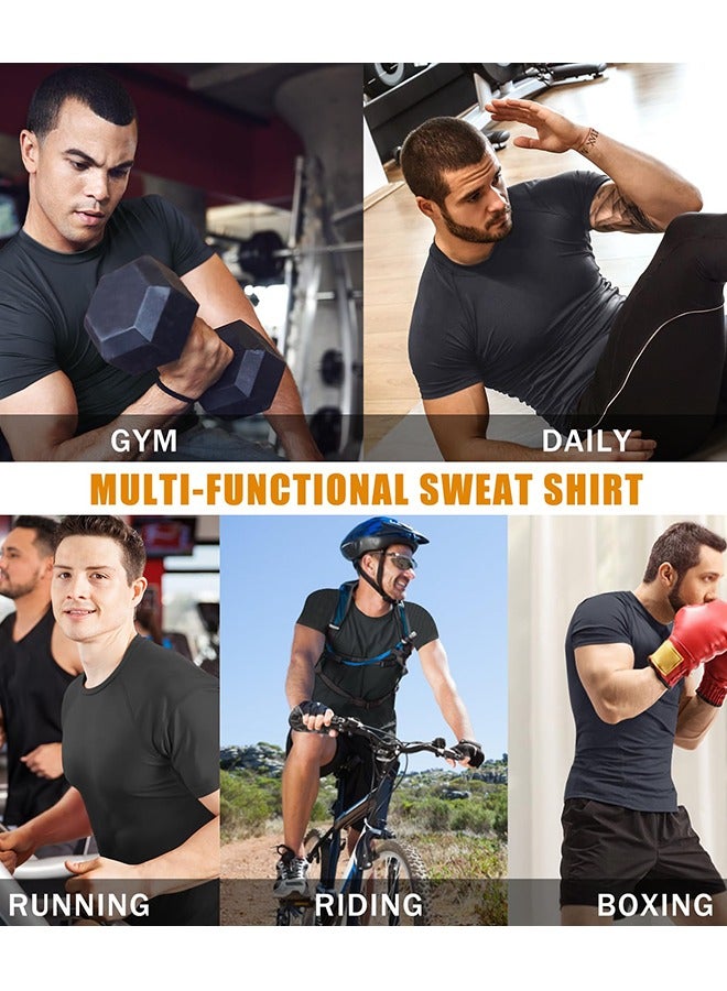 LJRN Heat Trapping Sweat Compression Vest,Waist Trainer Shirt - Sweat Men Sauna Vest, Gym Exercise Versatile Shaper Jacket, Body Shaper for Men Heat Trapping Polymer Vest L/XL - Image 5