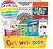 Beyond The Box GET WELL GIFT Basket package for Adults or kids Men women boy or girl Care package Feel better soon for home or hospital after surgery wBalloon candy  snacks  greeting card Sympathy Gift - Image 2