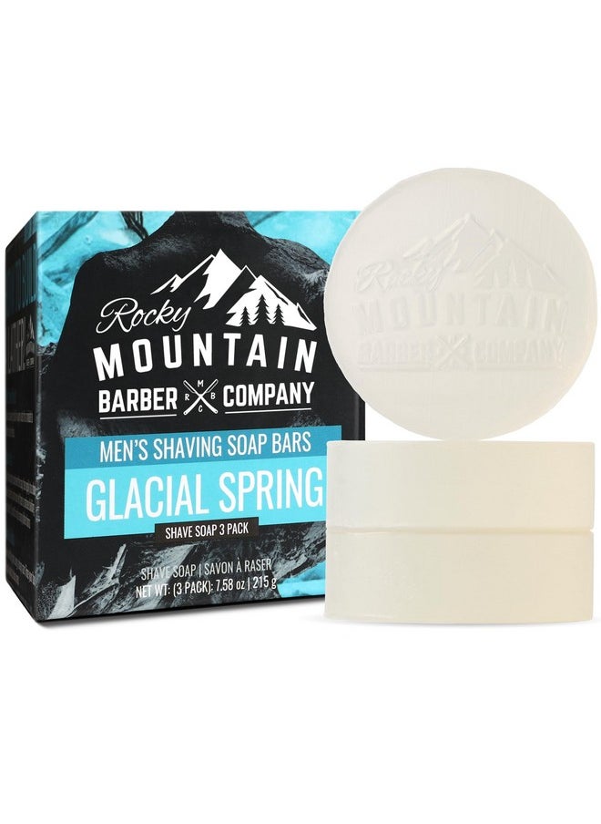 3 Pack - Traditional Wet Shave Glycerin-Based Shave Soap Bars - Made In Usa For Use With Shaving Brush And Bowl - Glacial Spring Scent By Rocky Mountain Barber Company - pzsku/Z6C5B03C3780E68D1FABDZ/45/_/1734183159/ffc66e3f-4fe1-4ba7-9652-5ec146784a8e