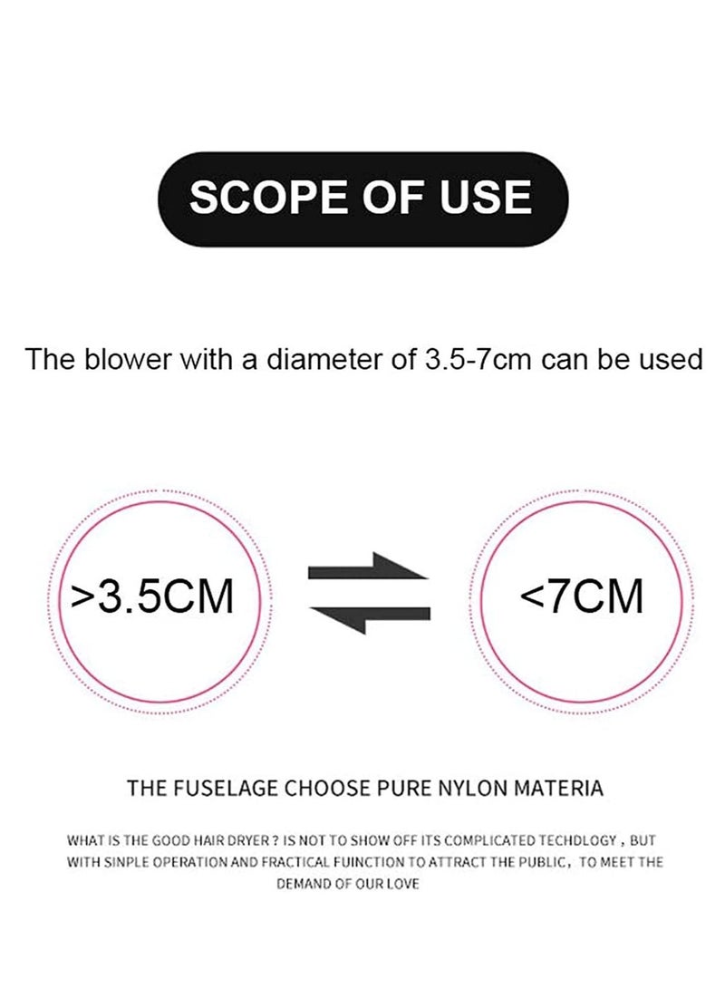 Y&D Hair Dryer Hood White, Universal Diffuser for Fine Thick Curly Wave and Frizzy Hair, Adjustable, Salon Cover, Inner Diameter is About 7.2 CM - Image 5