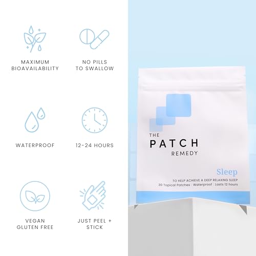 The Patch Remedy Sleep | Valerian, Passionflower, Hops, Magnesium Glycinate | 30 Patches - Image 4