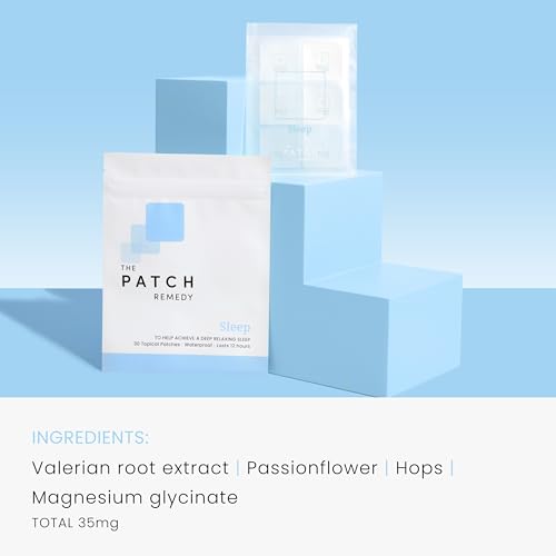 The Patch Remedy Sleep | Valerian, Passionflower, Hops, Magnesium Glycinate | 30 Patches - Image 2