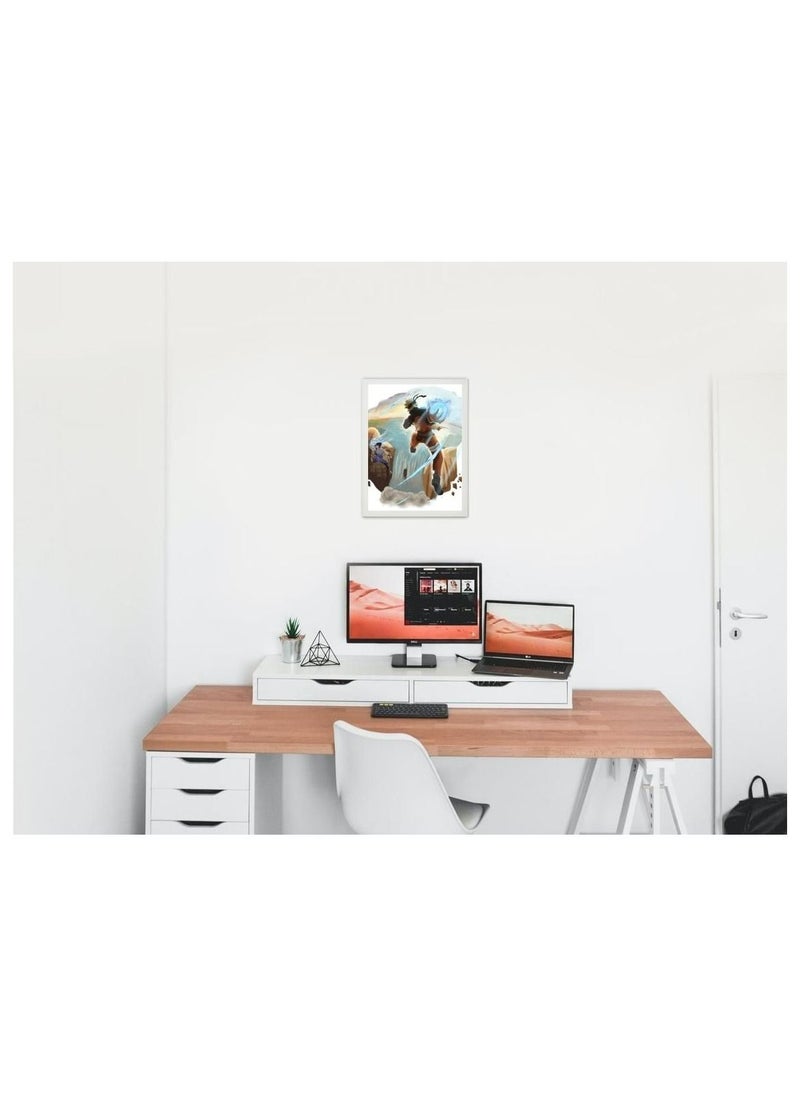 MEC - Digital Wall Art Poster Frame Naruto Uzumaki vs Sasuke Uchiha 21X30 Cm - Image 1