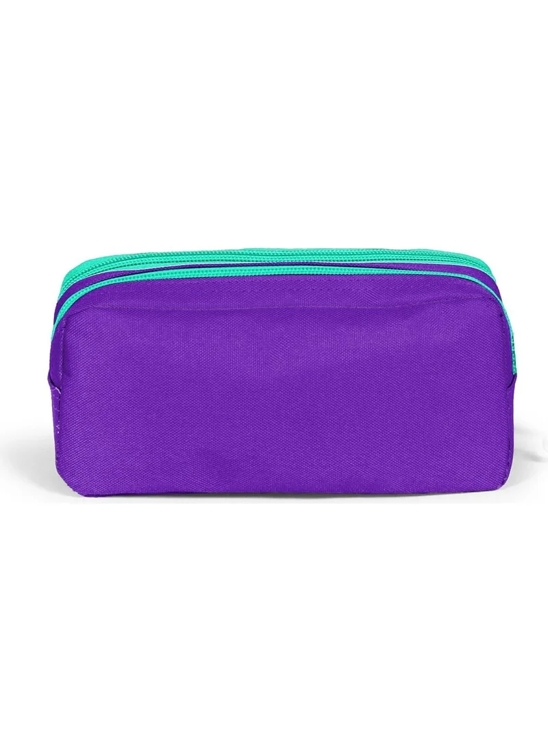 CORAL HIGH Kids Purple Unicorn Two Compartment Pencil Bag 22294