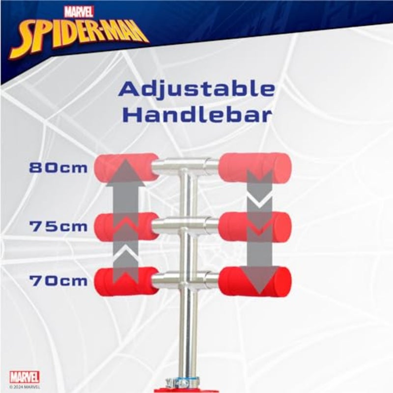 Spiderman 2 Scooter - with LED light Blue, SP-7059 - Image 5