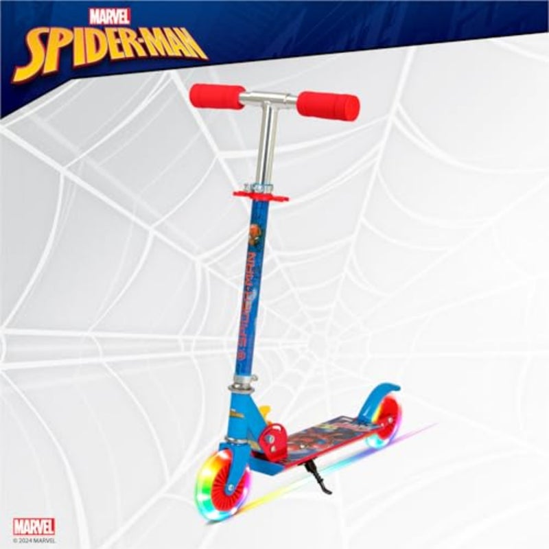 Spiderman 2 Scooter - with LED light Blue, SP-7059 - Image 2