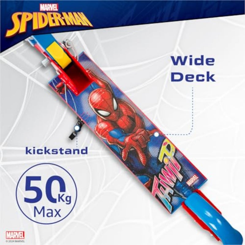 Spiderman 2 Scooter - with LED light Blue, SP-7059 - Image 3