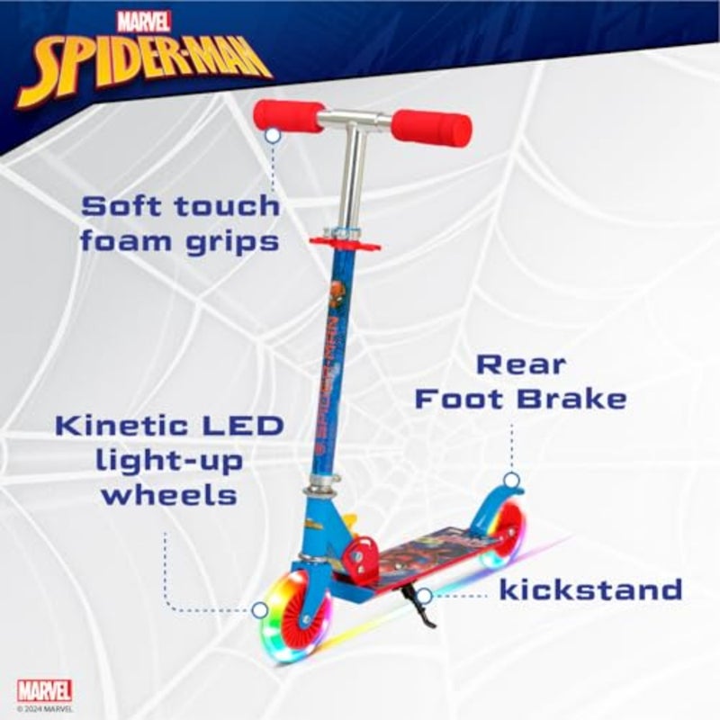 Spiderman 2 Scooter - with LED light Blue, SP-7059 - Image 4