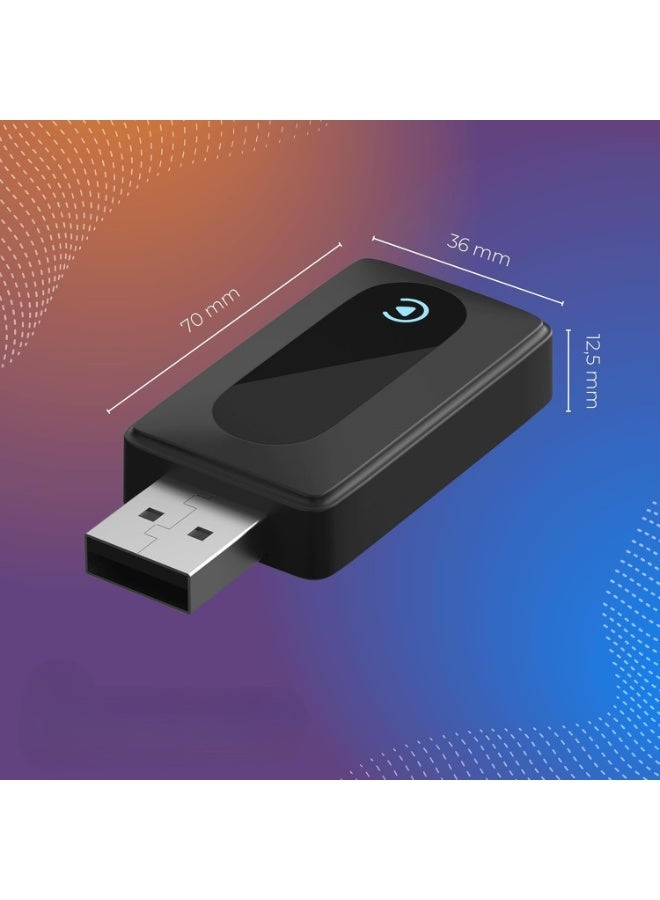 P100 Wireless Car Adapter, 6 GHz, WiFi and Bluetooth 5.4 Connection, Maximum Freedom for Your Smartphone in the Car, Compatible with Android Auto and iOS USB-A Plug & Play - Image 2