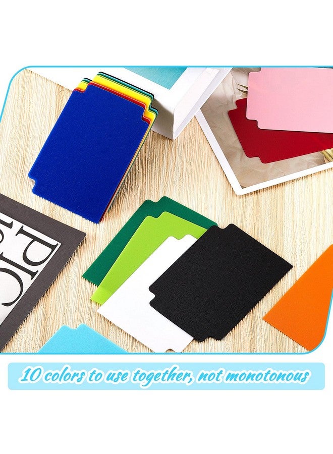 Suilung Trading Card Dividers Multicolor Card Page Dividers Frosted Plastic Separator with Tabs for Games Sports, 2.7 x 3.8 Inches(100 Pieces) - Image 5