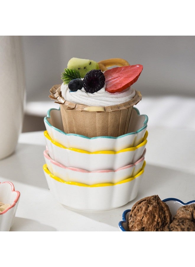 OLWICK طقم أواني سيراميك صغيرة من أولويك | أواني تقديم مبتكرة للغمس | لصلصة الصويا، الخل، الشاتني، السوشي، الكاتشب، المربى | عشوائي، مجموعة من 4 (وعاء-L، مجموعة من 6)، 100 مل، متعدد الألوان - Image 4