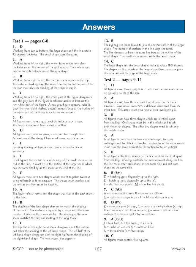 Coordination Group Publications Ltd (CGP) 11+ GL 10-Minute Tests: Non-Verbal Reasoning - Ages 10-11 Book 2 (with Online Edition) - Image 5