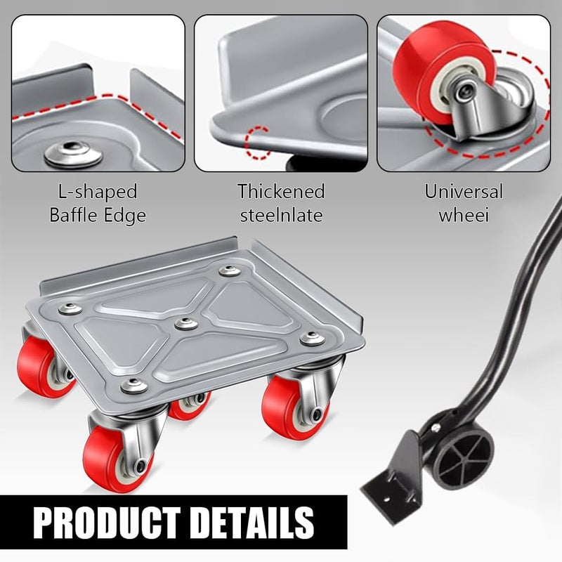 SEVENSPACE 5Wheel Furniture Lifter Mover Set 600kg Heavy Duty Furniture Move Roller Tools with AntiSlip for Sofa Wardrobes Washing Machines - Image 4