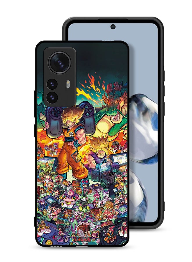 Tolwak Xiaomi 12S Pro Protective Case Cover Gamer Art Doodles - Image 1