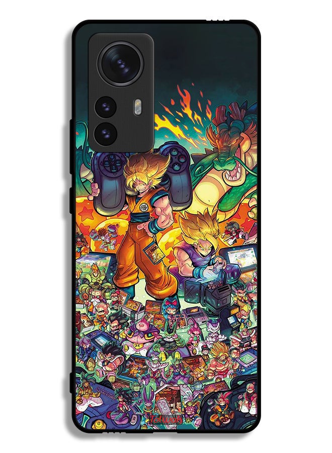 Tolwak Xiaomi 12S Pro Protective Case Cover Gamer Art Doodles - Image 2