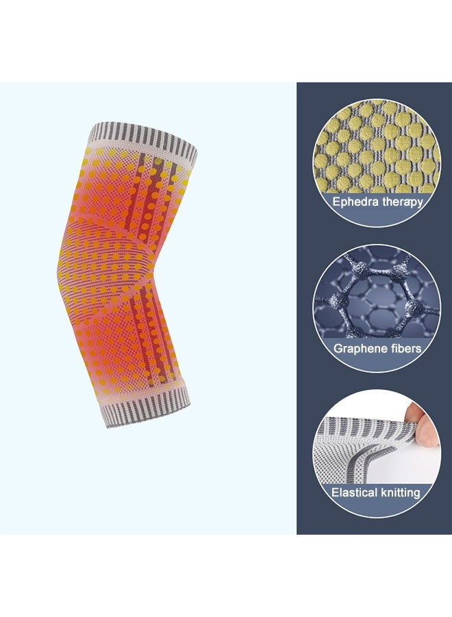 MXN Breathable Graphene Elbow Support Brace Sports-Specific Protective Sleeve - Stretch Knit Compression Elbow Sleeve Hand and Arm Wristbands for Men and Women for Sports Gym Workout and Joint Pain Relief - Image 3