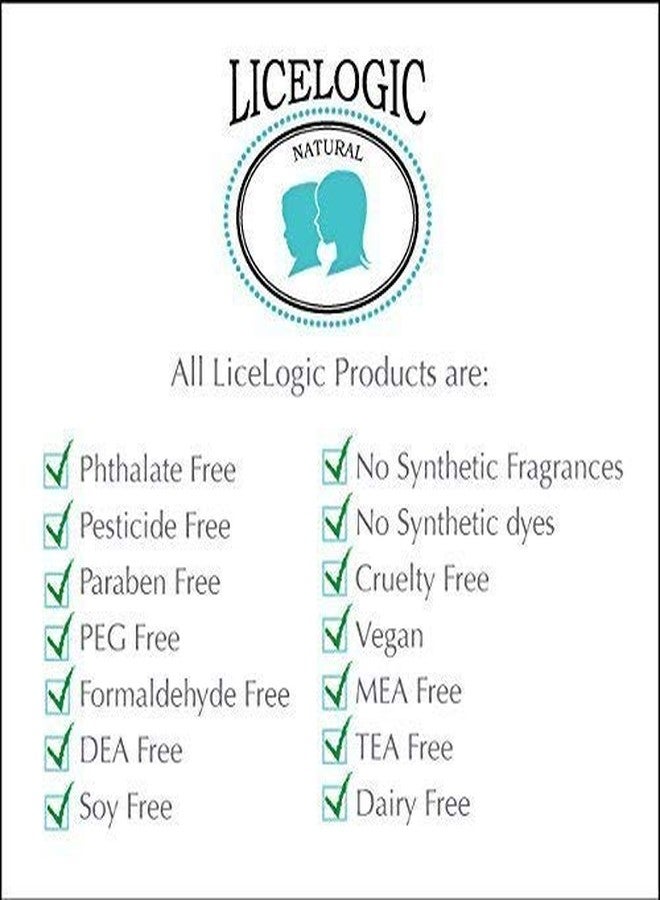 LiceLogic Clear & Free Lice Treatment Shampoo, 8oz, Peppermint - Effective Against Super Lice, Kills Eggs & Nits, Prevents & Repels Lice, Not Toxic, Naturally Derived Licezyme, No Harsh Chemicals - Image 4