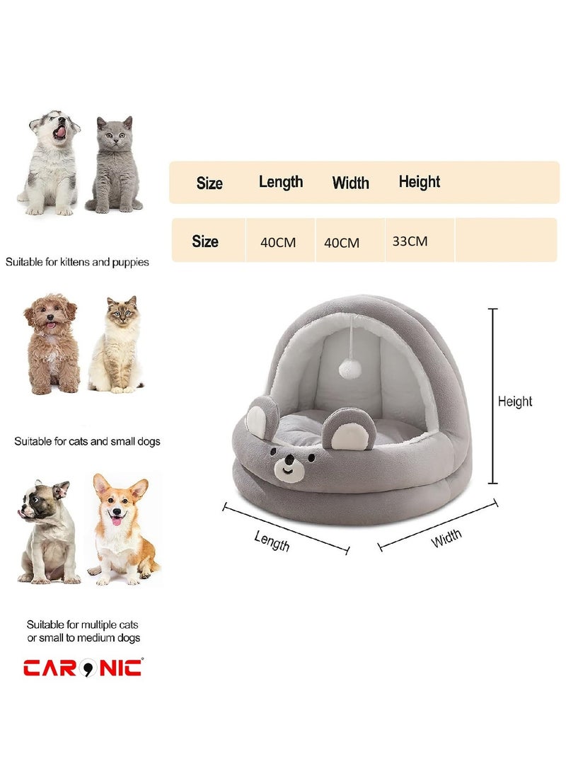 Home Pet Bed For Cats And Small Dogs Bed Removable Washable For Indoor And Outdoor Pets Sleeping Cozy Grey White - pzsku/Z6C5B9466DBFA24162FEDZ/45/_/1701777765/284625eb-aa40-464e-be80-7a1f8a5a1ab2