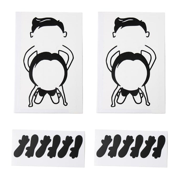 4 PCS FUNNY VINYL STICKER DECAL CUTE WALL ART HAND SOCKET DECALS HUMOROUS AND FUNNY DECALS HOME DECORATION