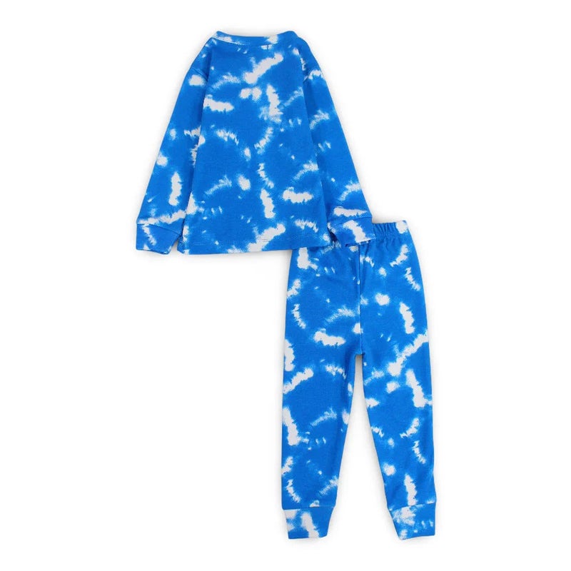 مارفي طقم حرارية للأولاد – أزرق صبغة رباط - Image 2