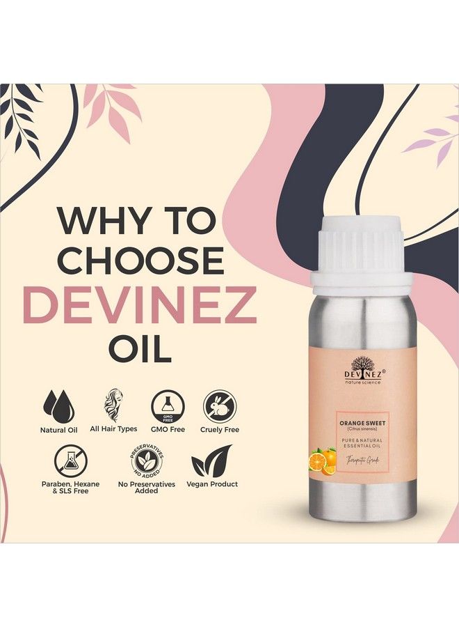 Devinez Orange Sweet Essential Oil 100% Pure Natural & Undiluted For Aromatherapy Hair & Skin Care Enriched In Vitamin E 100Ml - Image 4