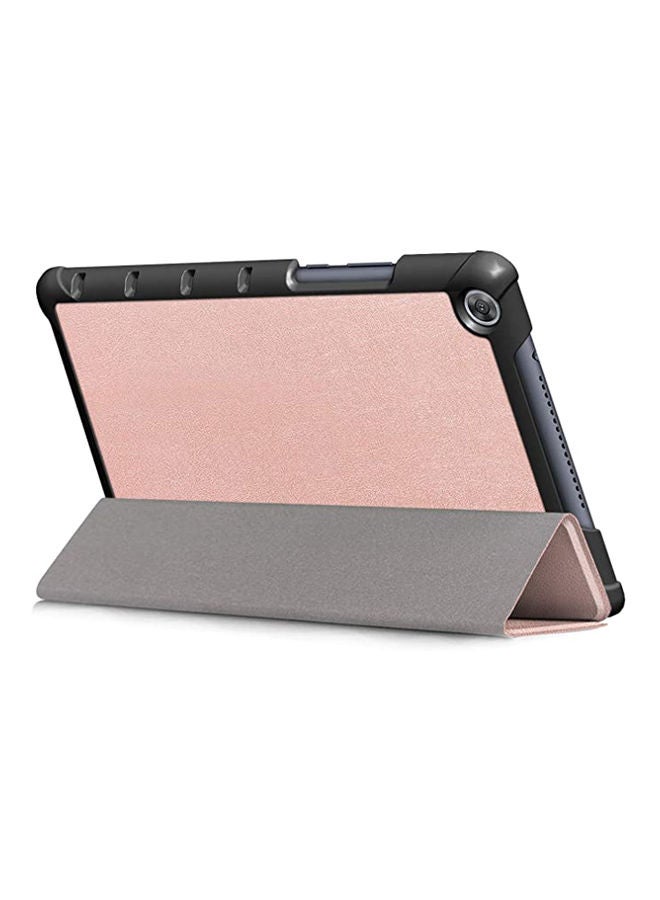 Loquat Pu Leather Case Cover Slim Shockproof Skin Smart Tablet For Huawei Mediapad M5 Lite Pink - Image 2