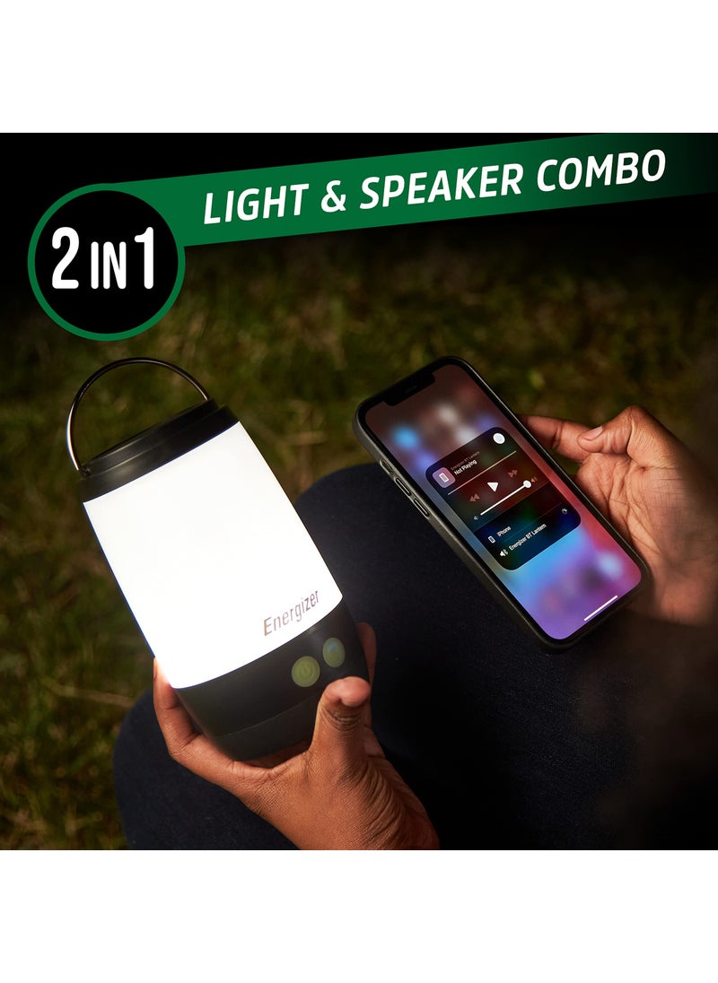 Energizer ENERGIZER Lantern + Bluetooth Speaker, Ultra Bright with Powerful Sound, IPX4 Water Resistant Rechargeable LED Lantern (USB Cable Included)  - Image 2