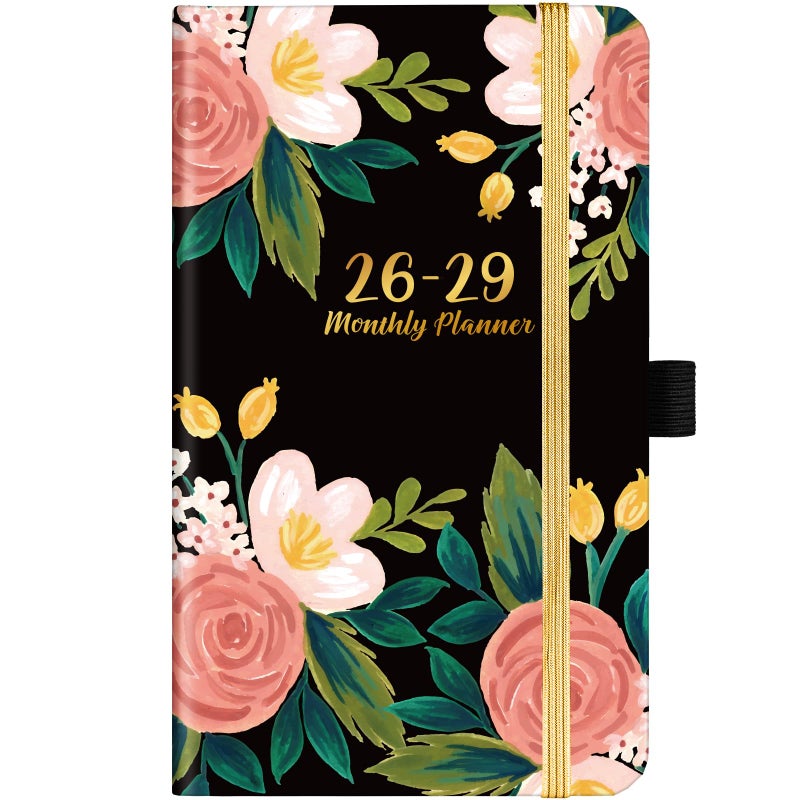 Feteulo 2026-2029 Monthly Pocket Planner/Calendar - Jul. 2026 - Jun. 2029 (36 Months), 3 Year Monthly Planner, 3.8" x 6.4", Monthly Planner 2026-2029 with Pen Loop, 2 Book Marks,Back Pocket - Image 1
