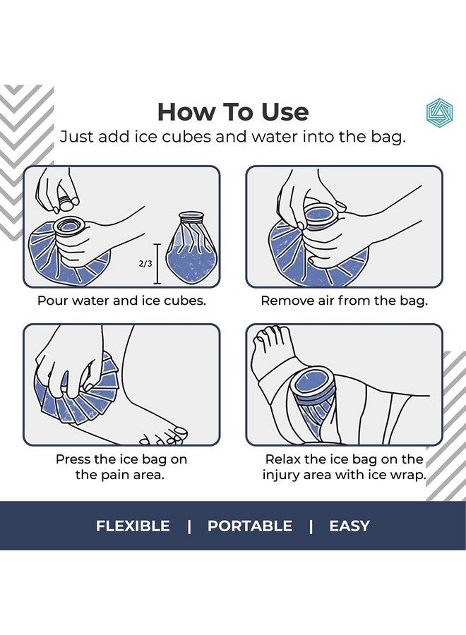 BOLDFIT Boldfit Ice bag for Pain Relief Cold - Ice Pack Bag for Pain Relief - Cold Water Bag for Pain Relief, Injuries, and Cold Therapy (12 Inch - Blue Star for Adults)  - Image 3