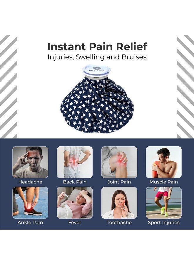 BOLDFIT Boldfit Ice bag for Pain Relief Cold - Ice Pack Bag for Pain Relief - Cold Water Bag for Pain Relief, Injuries, and Cold Therapy (12 Inch - Blue Star for Adults)  - Image 4