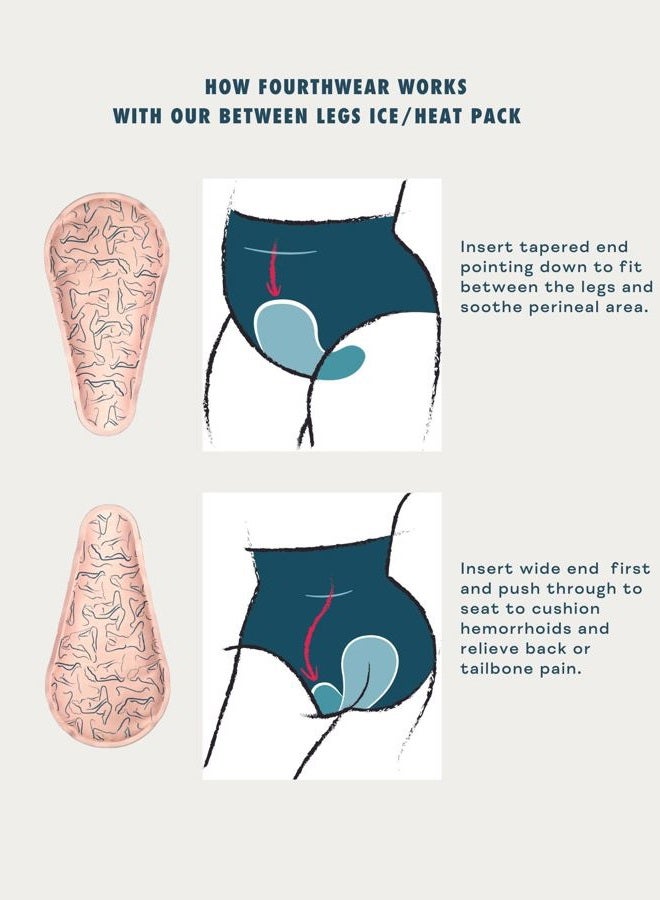 Nyssa Between Legs Reusable Ice/Heat Pack, 1-Pack, for Postpartum Recovery and Period Comfort - Image 3