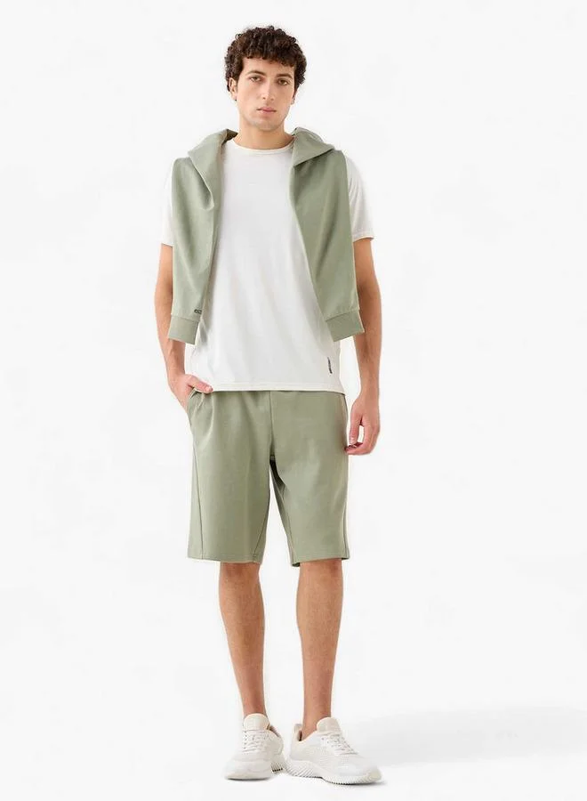 Splash Active  Panelled Performance Shorts with Pockets for Men | Best Price UAE