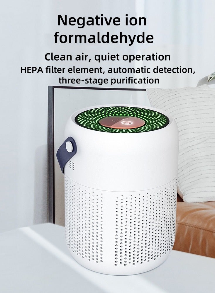 Desktop air purifier USB deodorization, odor removal, formaldehyde removal, fresh home air purifier, office bedroom living room air purifier - Image 1