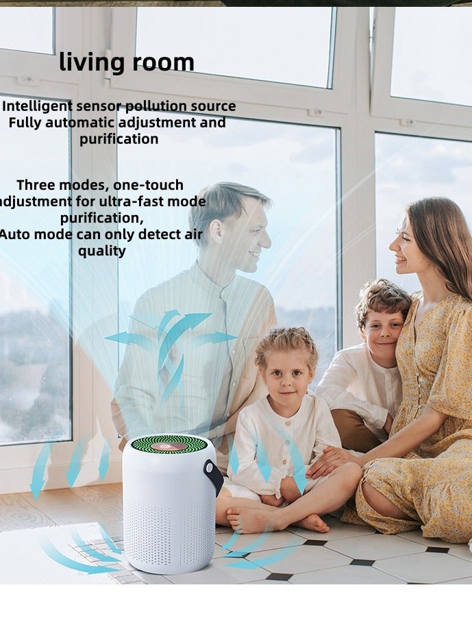 Desktop air purifier USB deodorization, odor removal, formaldehyde removal, fresh home air purifier, office bedroom living room air purifier - Image 5