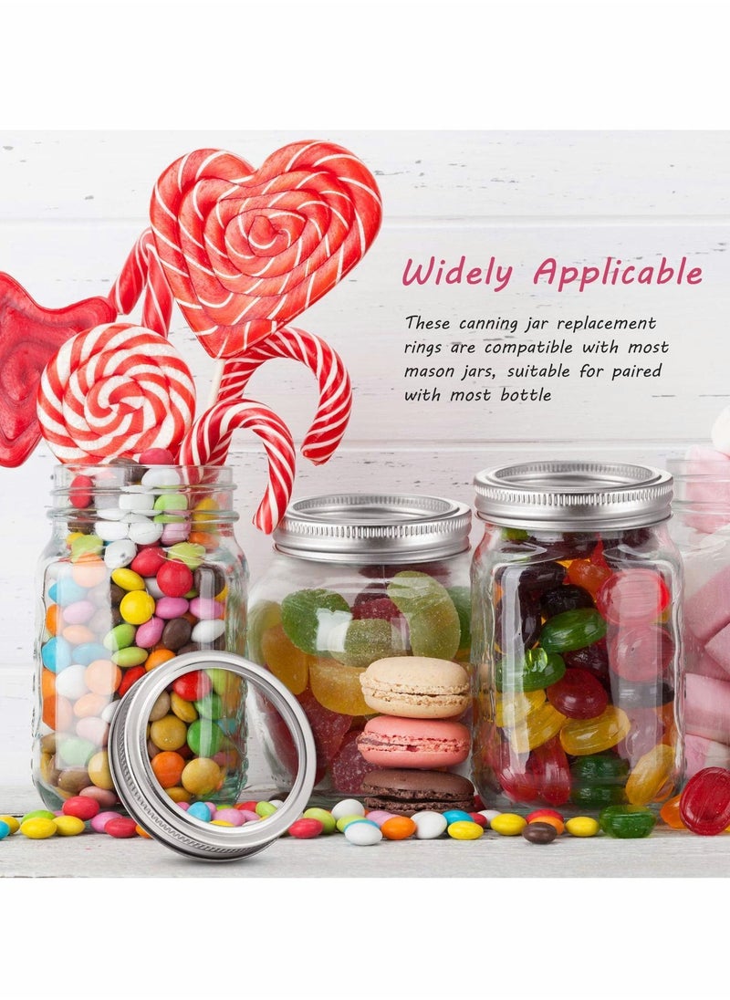 Y&D 24 Pcs Regular Mouth Replacement For Mason Jar Lids And Bands Split-Type Canning Jars Rings Bottle Storage Tin Caps  - Image 4