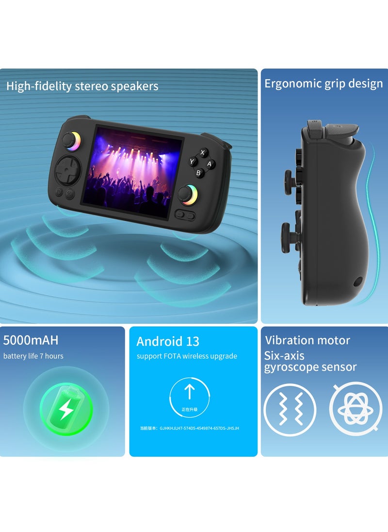 ANBERNIC  ANBERNIC RG406H Handheld Game Console Unisoc T820 Android 13 5000 mAh 4-inch IPS screen Large-angle 3D Hall Joystick Hall Rigger 5G WIFI Bluetooth Retro Video Players  - Image 3