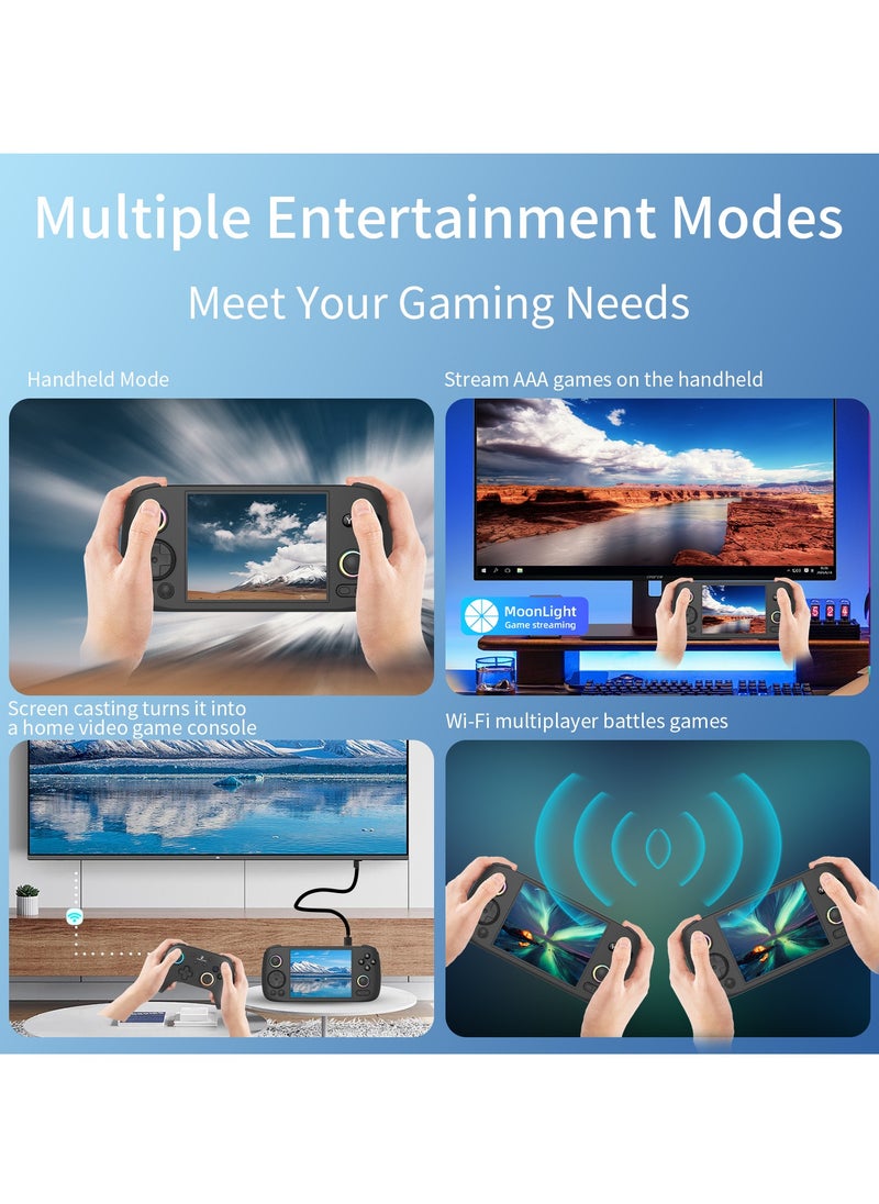 ANBERNIC  - ANBERNIC RG406H Handheld Game Console Unisoc T820 Android 13 5000 mAh 4-inch IPS screen Large-angle 3D Hall Joystick Hall Rigger 5G WIFI Bluetooth Retro Video Players - Image 1