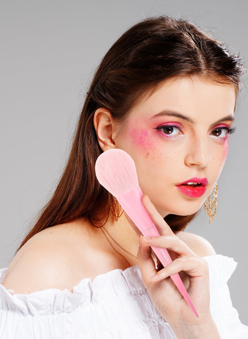 docolor Makeup Brushes 17 Pcs Colourful Makeup Brush Set Premium Gift Synthetic Kabuki Foundation Blending Face Powder Blush Concealers Eyeshadow Rainbow Make Up Brush Set - Dream of Color  - Image 5