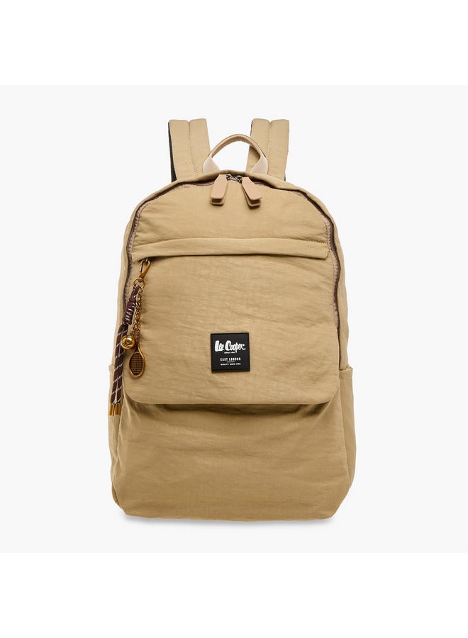لي كوبر حقيبة ظهر نسائية بشعار مطرز وحزام قابل للتعديل - Image 1