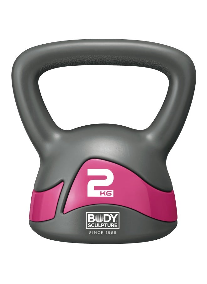 BODY SCULPTURE Soft Iron Kettlebell Gry/Pnk 2Kg 