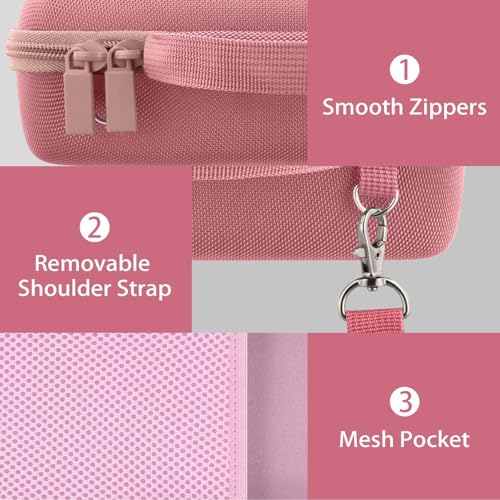 co2CREA Hard Travel Case Replacement for Bose New SoundLink Flex 2nd Gen/Bose SoundLink Flex Bluetooth Portable Speaker (Petal Pink Case) - Image 4