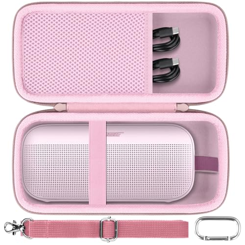 co2CREA Hard Travel Case Replacement for Bose New SoundLink Flex 2nd Gen/Bose SoundLink Flex Bluetooth Portable Speaker (Petal Pink Case) - Image 1