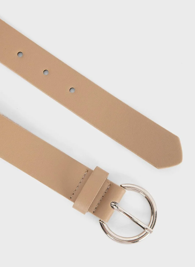 DeFacto Round Buckle Belt