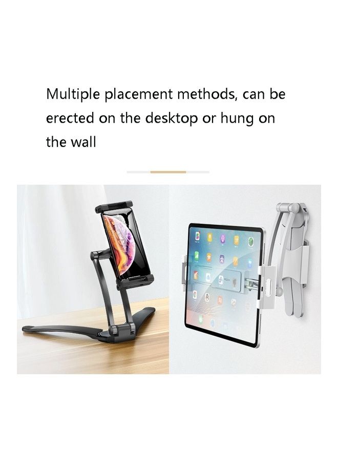NIBEMINENT Wall Hanging Tablet Holder Silver/Grey  - Image 2