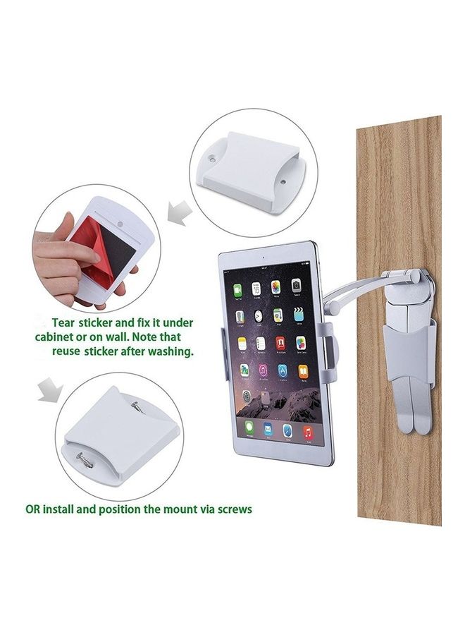 NIBEMINENT Wall Hanging Tablet Holder Silver/Grey  - Image 4
