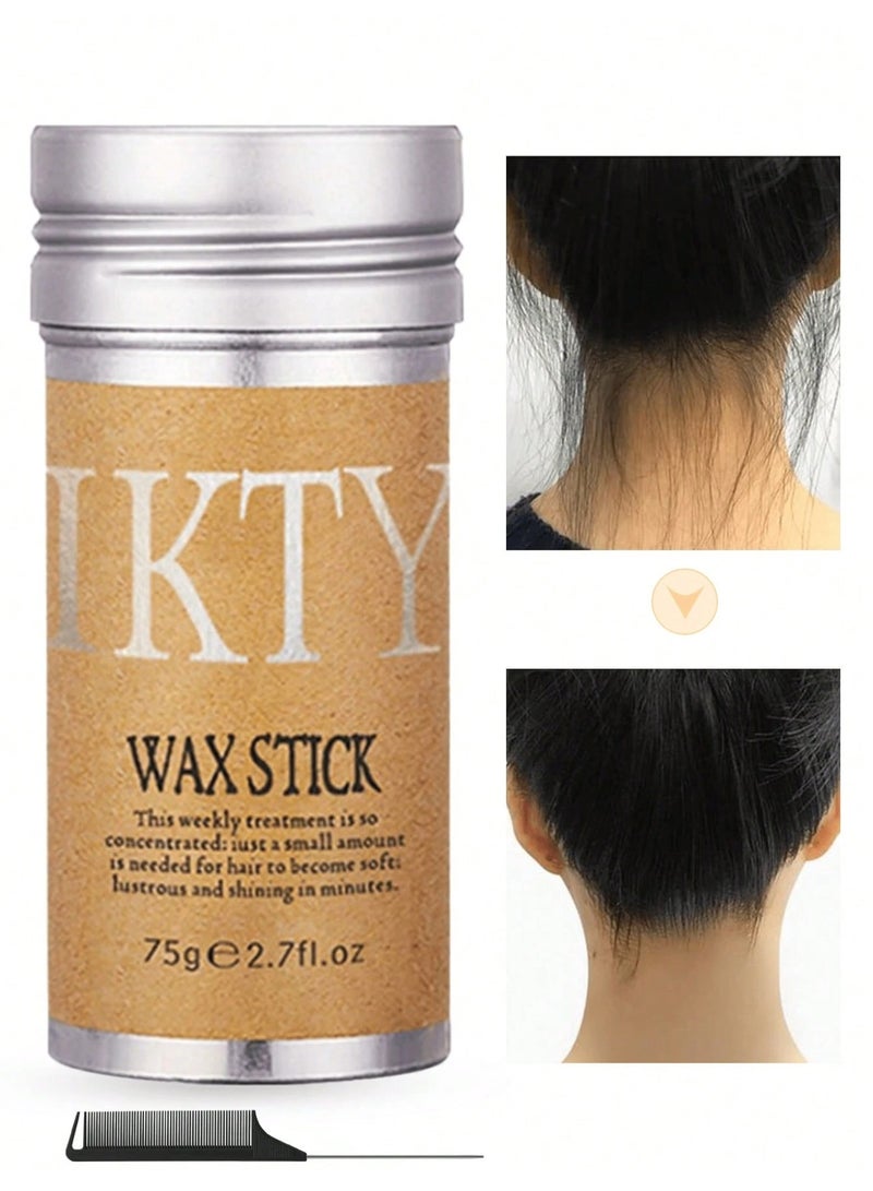 اي كي تي عصا شمع الشعر للتسريحات الجانبية وتزجيج الشعر ، فرشاة شمع للشعر لتسريرات الشعر المتطاير، منتجات تصفيف أساسية للنساء - Image 2