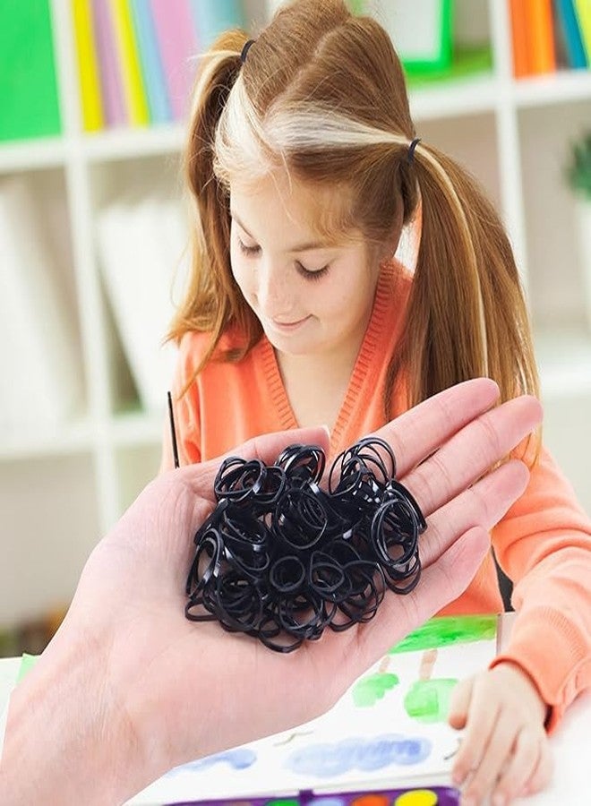 ميسلو مجموعة ربطات شعر مطاطية من ميسلو، 800 قطعة، لراحة وأناقة طوال اليوم، لطيفة على الشعر، مثالية للتمارين الرياضية والارتداء اليومي والمناسبات الخاصة (أسود) - Image 2