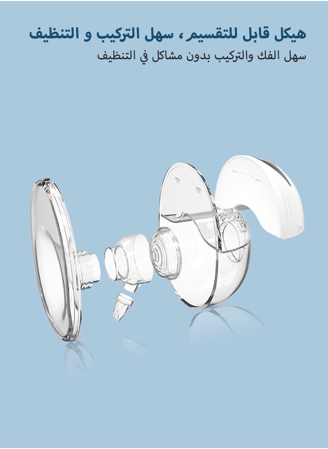 LuneEnfant - Portable Wearable Electric Breast Pump, Anti-Reflux Design, Split Structure, Small Lightweight, Hand Free and Simple Operation, Large Battery Capacity, 4 Modes and 12 Gears - Image 1