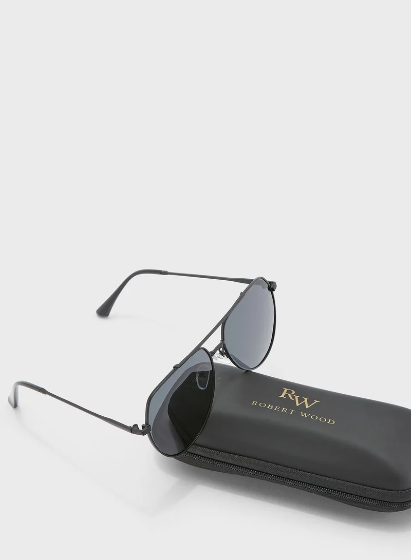 Robert Wood Polarised Sunglasses With Case and Tester